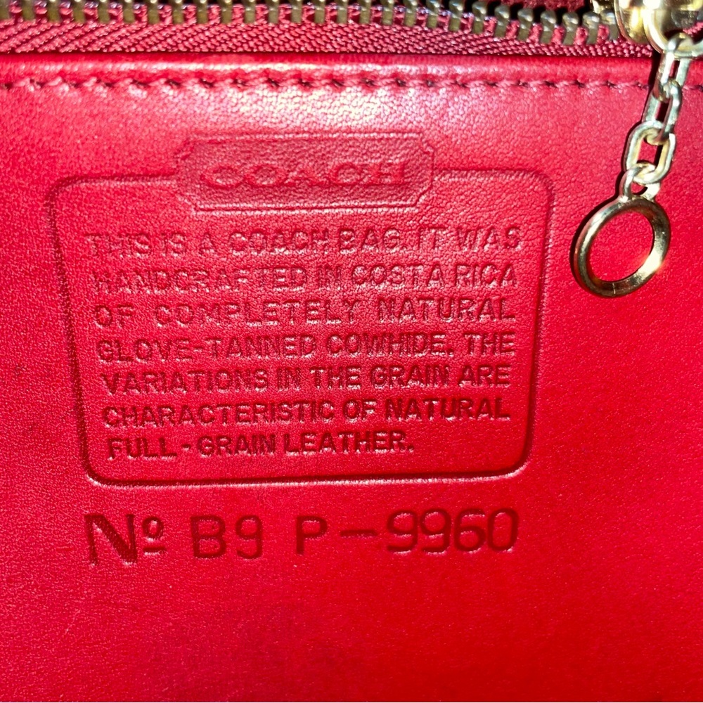 Vintage Coach #9960 Daypack in Red - Picture 16 of 16
